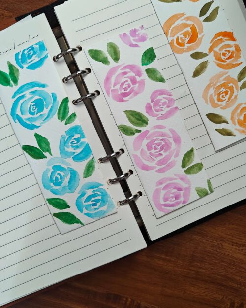 floral bookmarks